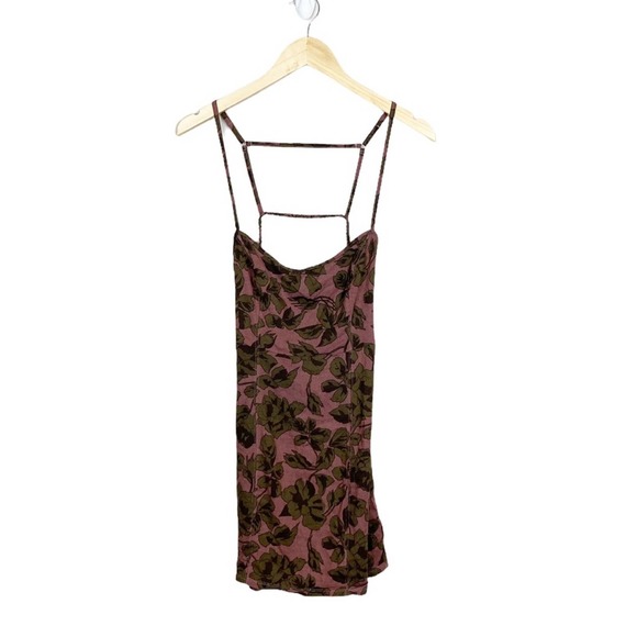 NEW Free People Bring It Back Bodycon Dress Brown Size Medium - Picture 2 of 5